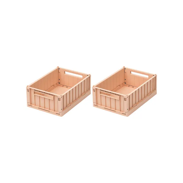 Liewood Weston S contenitori impilabili 2 pezzi rosa