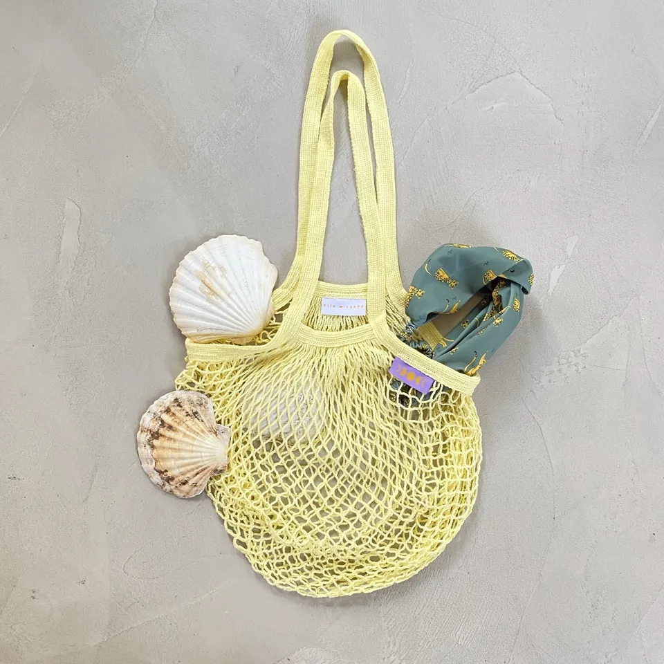 Ella and Rapha Meshbag borsa rete gialla sunny yellow