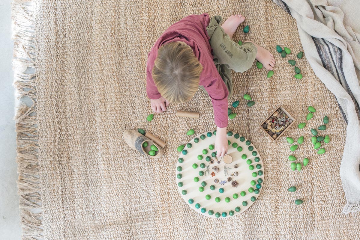 Grapat Mandala Alberi Verdi gioco legno 36 pezzi verde