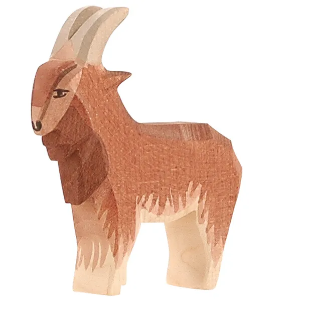 Ostheimer Caprone marrone figura legno 10,5 cm