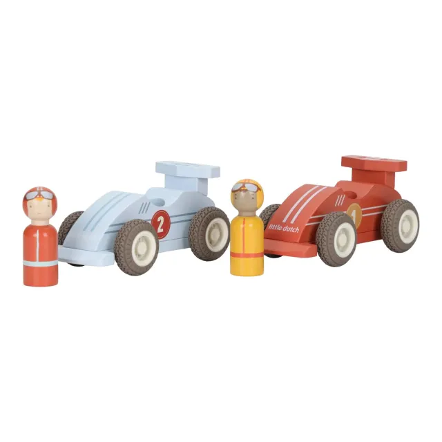 Little Dutch Set macchine da corsa a retrocarica 2 macchinine legno