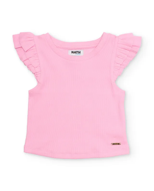 Tuc Tuc maglia bimba volant rosa manica corta