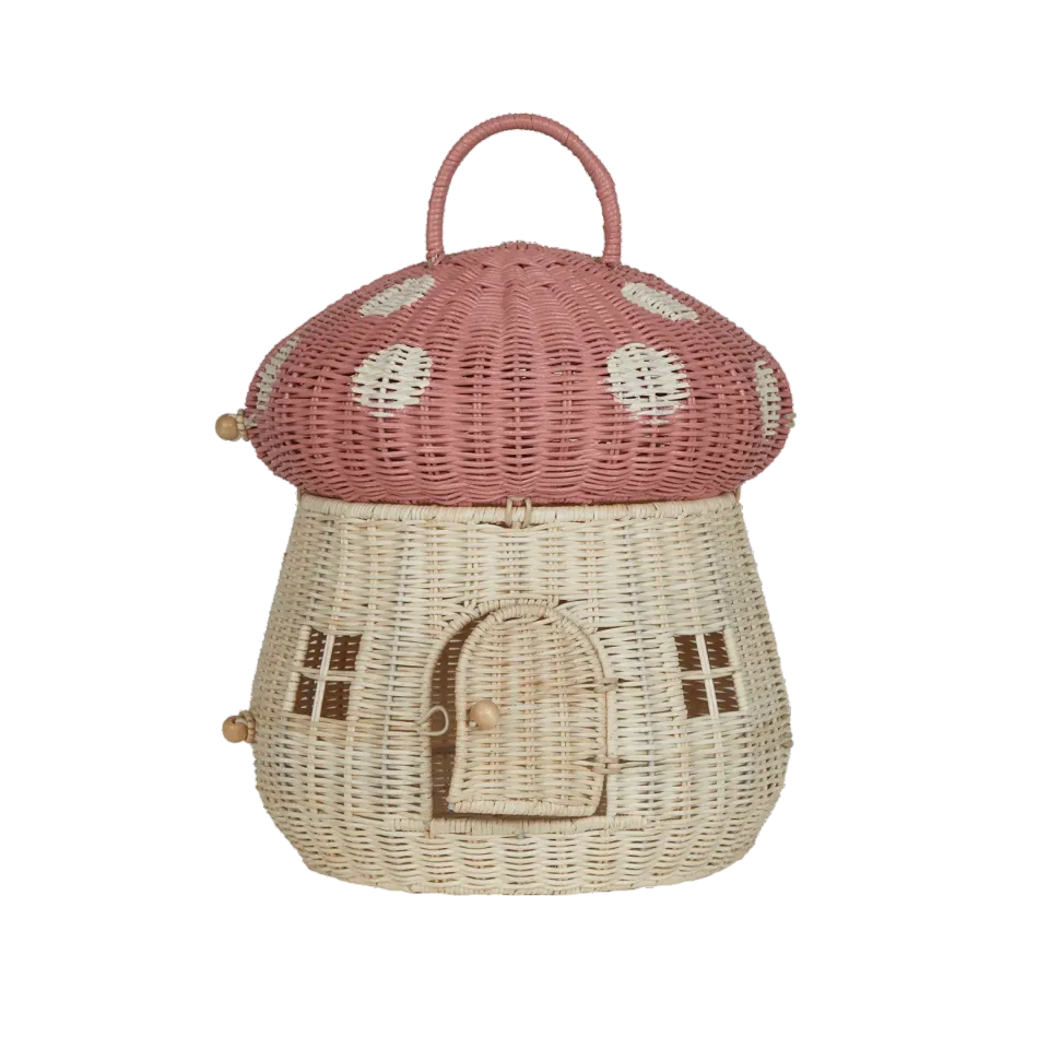 OlliElla Fungo casetta bambole musk in rattan