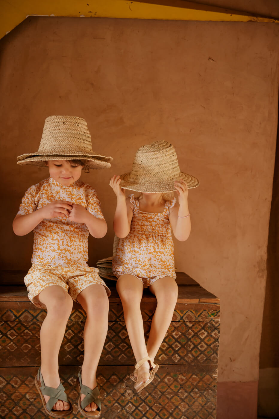 Ella and Rapha Apple Blossom tankini bambina bianco UPF 50+