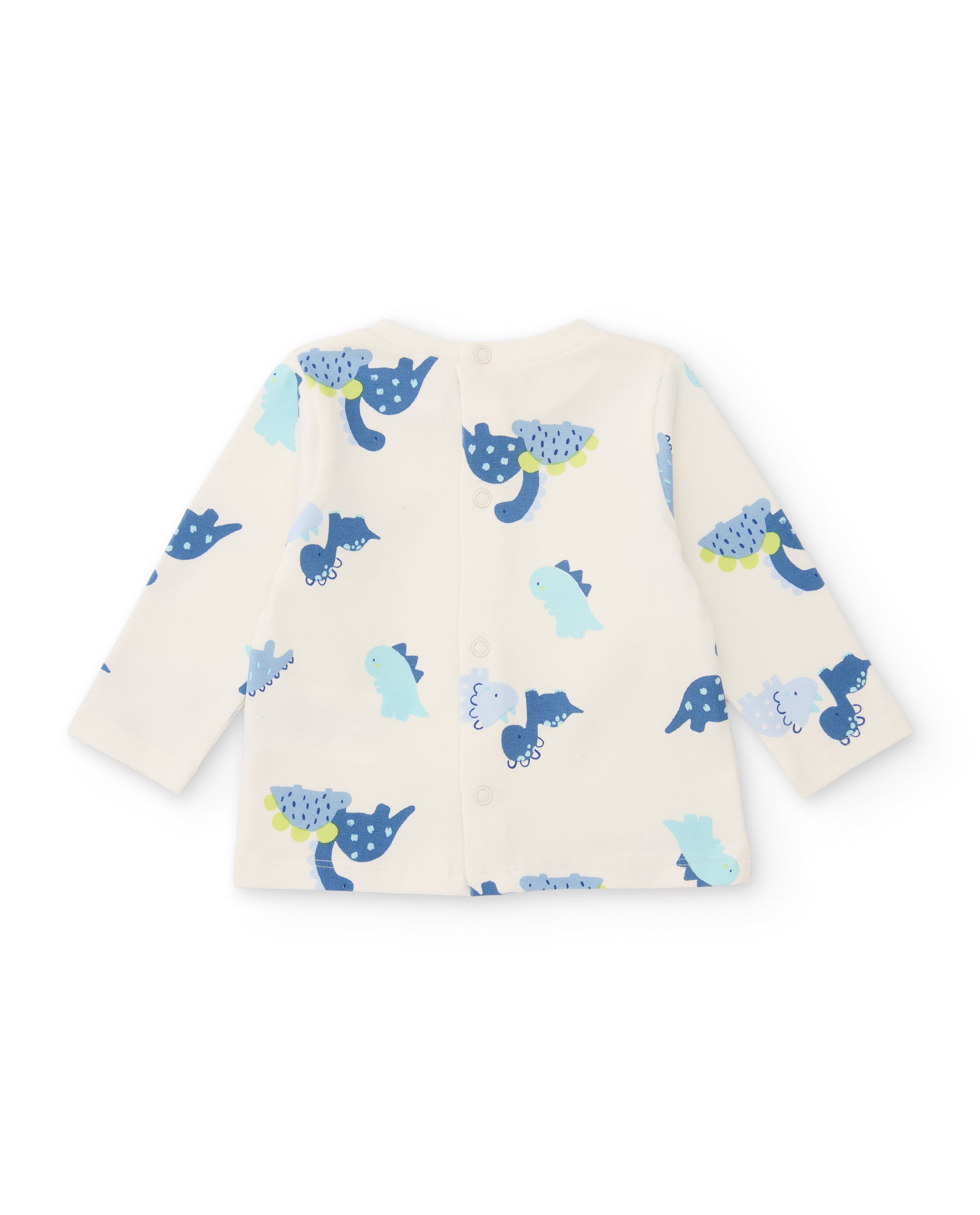 Tuc Tuc completo neonato azzurro t-shirt e salopette