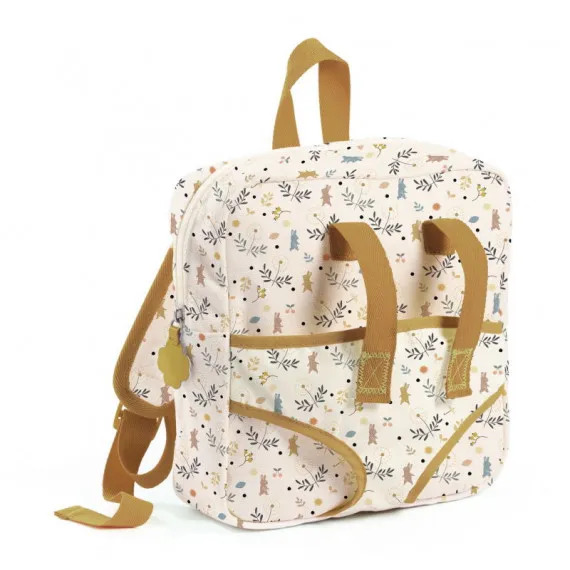 Djeco Pomea zainetto porta bambola 30-34 cm