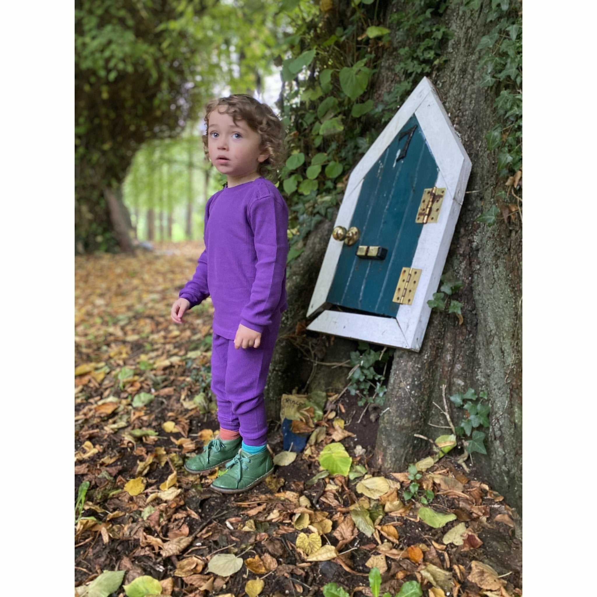 Slugs & Snails Amethyst set waffle cotone 2 pezzi