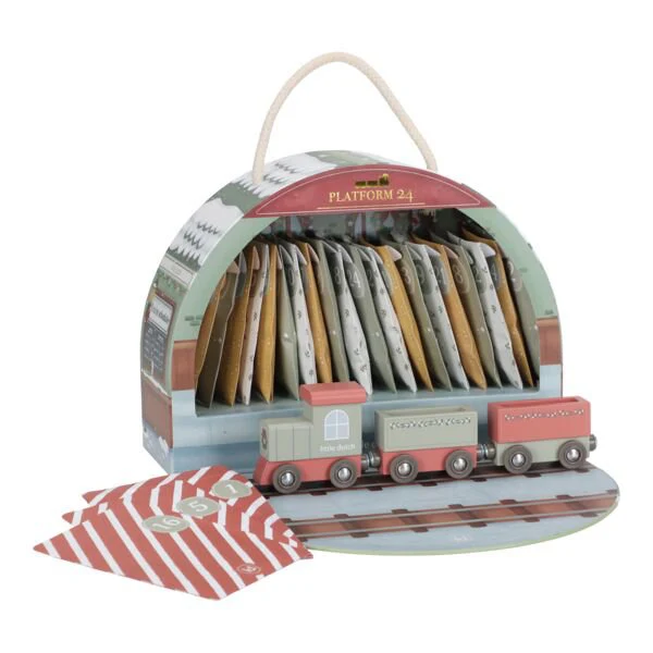 Little Dutch Trenino Natale calendario avvento legno 24 pezzi