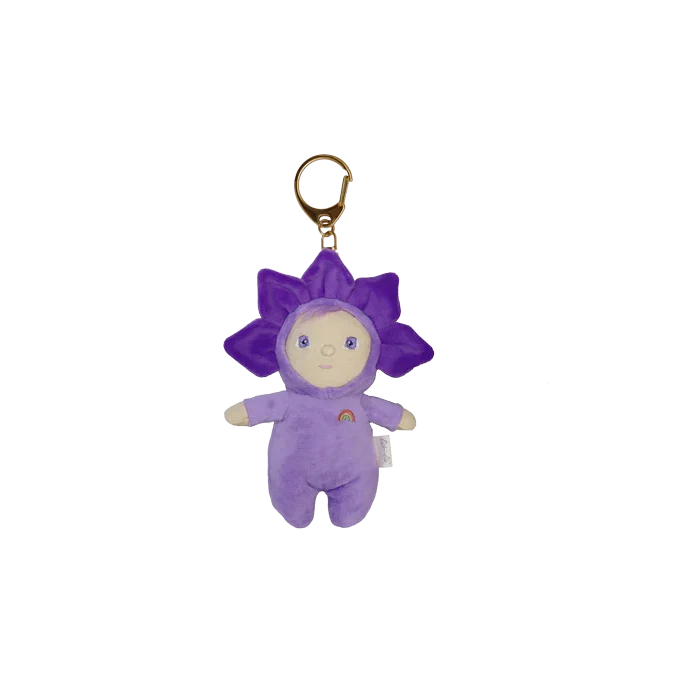 OlliElla Cozy Charm Violet portachiavi peluche viola