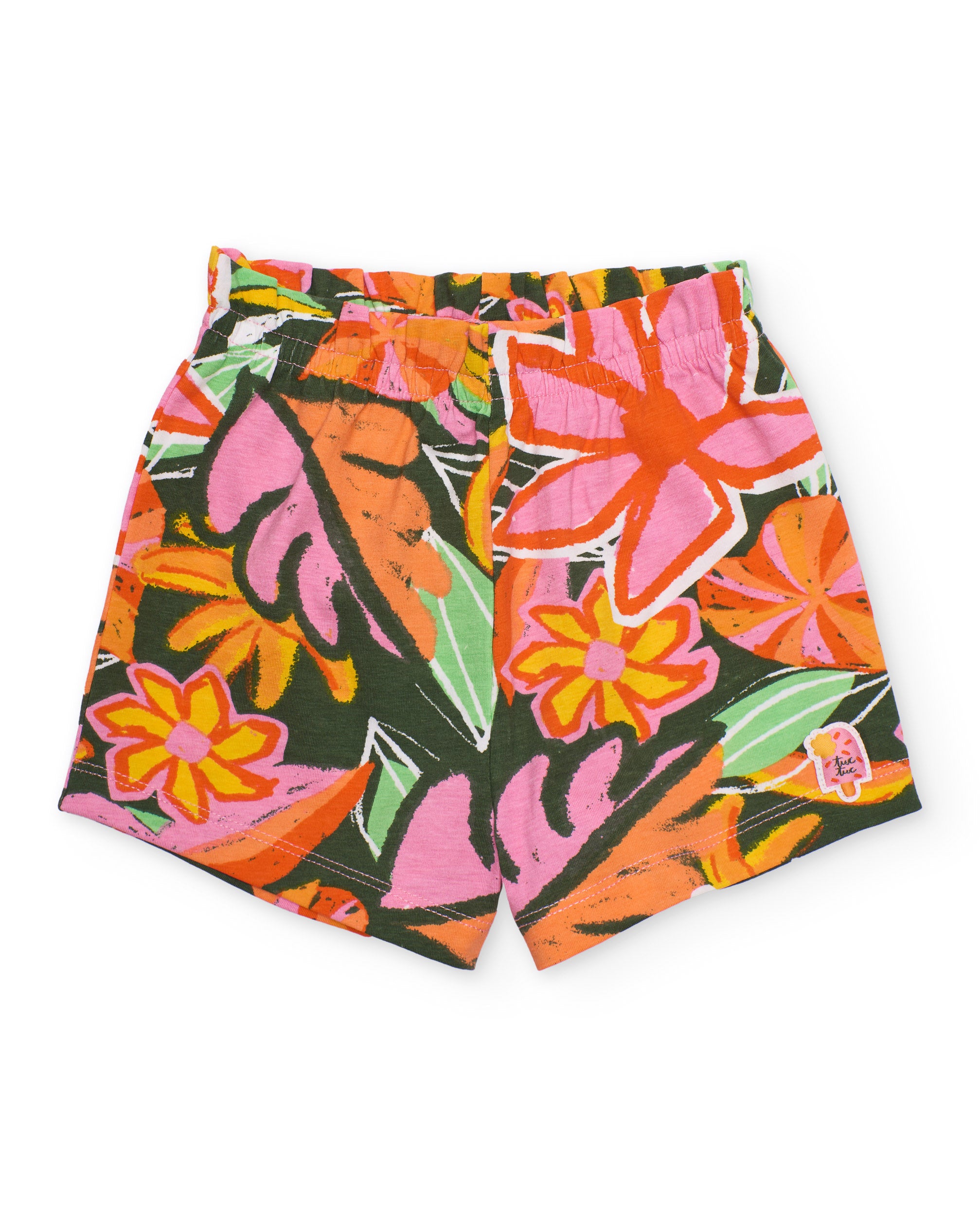 Tuc Tuc Completo Bambina 3 Pezzi Rosa con Shorts