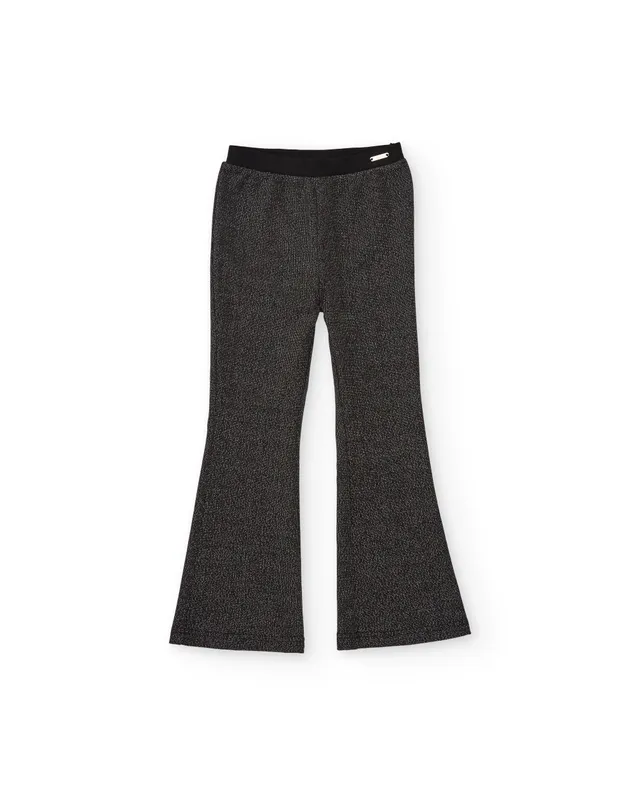 Tuc Tuc Sparkling pantaloni bimba grigio scuro svasati