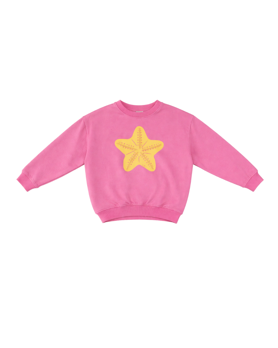 Ella and Rapha little STARFISH sweatshirt felpa rosa oversize