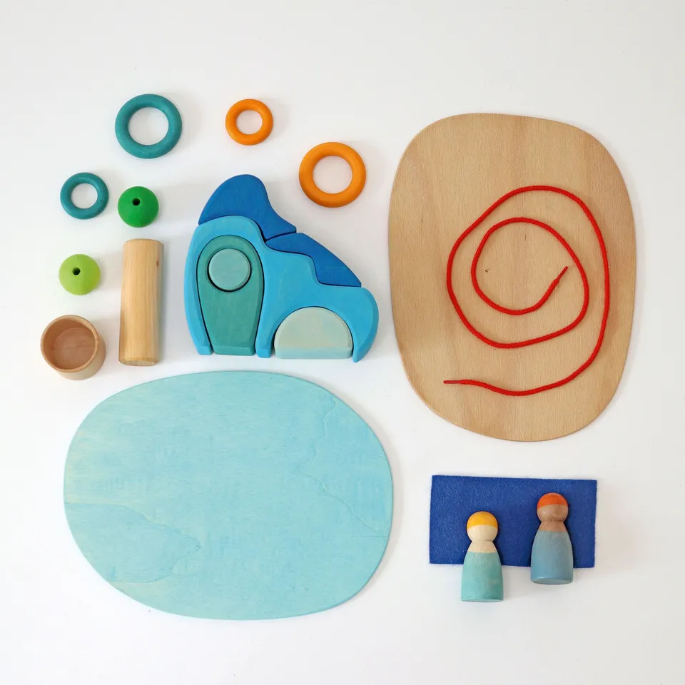 Grimm's Mini Mondo set gioco Play by the water legno
