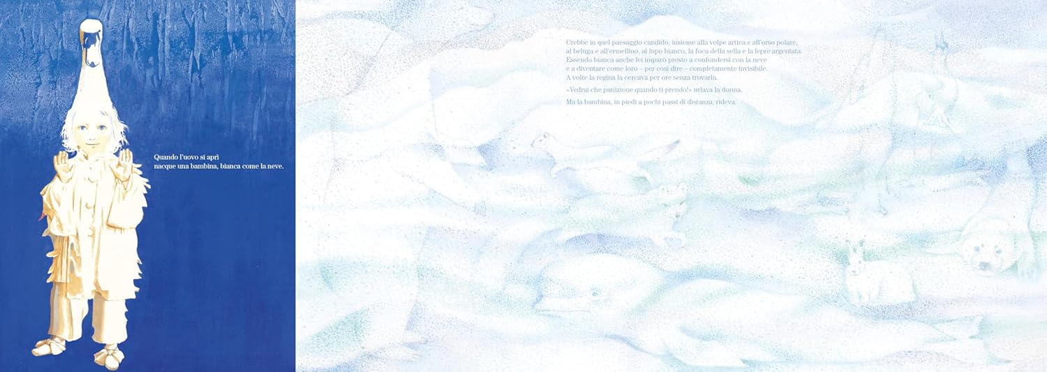 Orecchio Acerbo Bianca come la neve libro illustrato 32 pagine da 5 anni