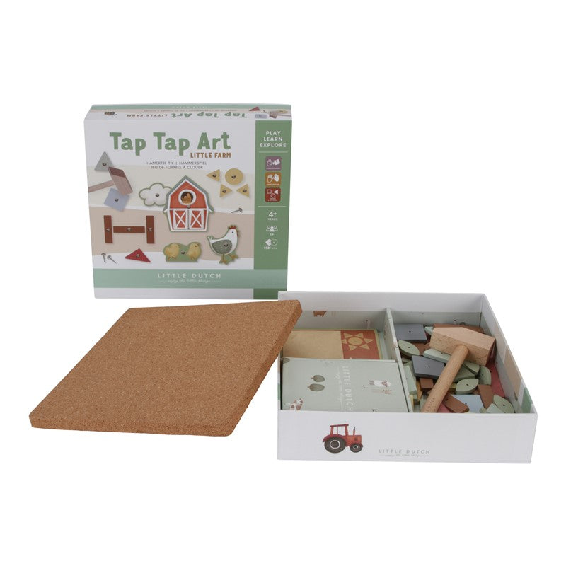 Little Dutch Little Farm gioco martello con chiodini legno 4 anni
