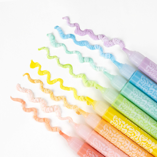 Tiger Tribe Popcorn Pens pennarelli 3D gonfiabili 8 pezzi