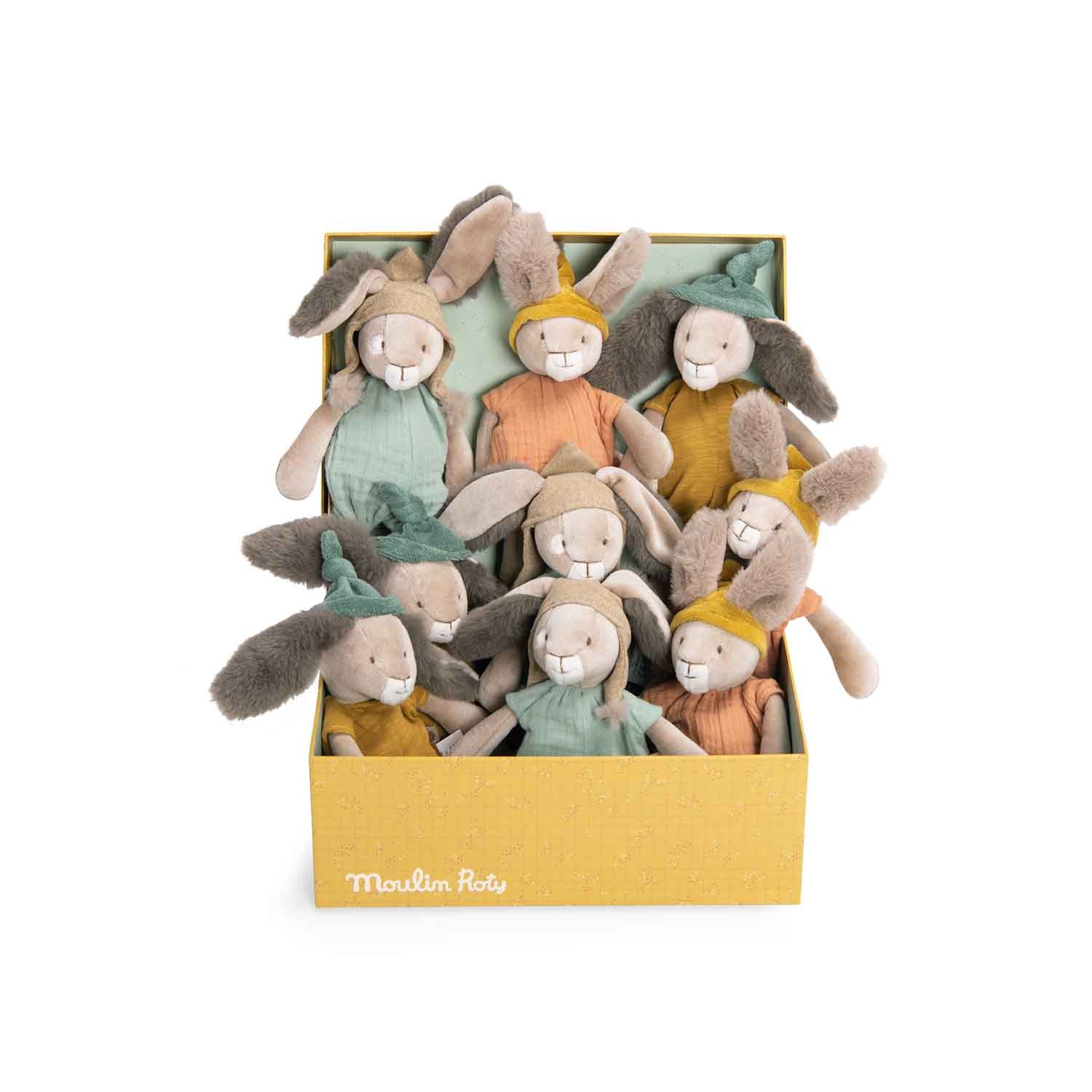 Moulin Roty Trois Petits Lapins pupazzo Argilla 30 cm