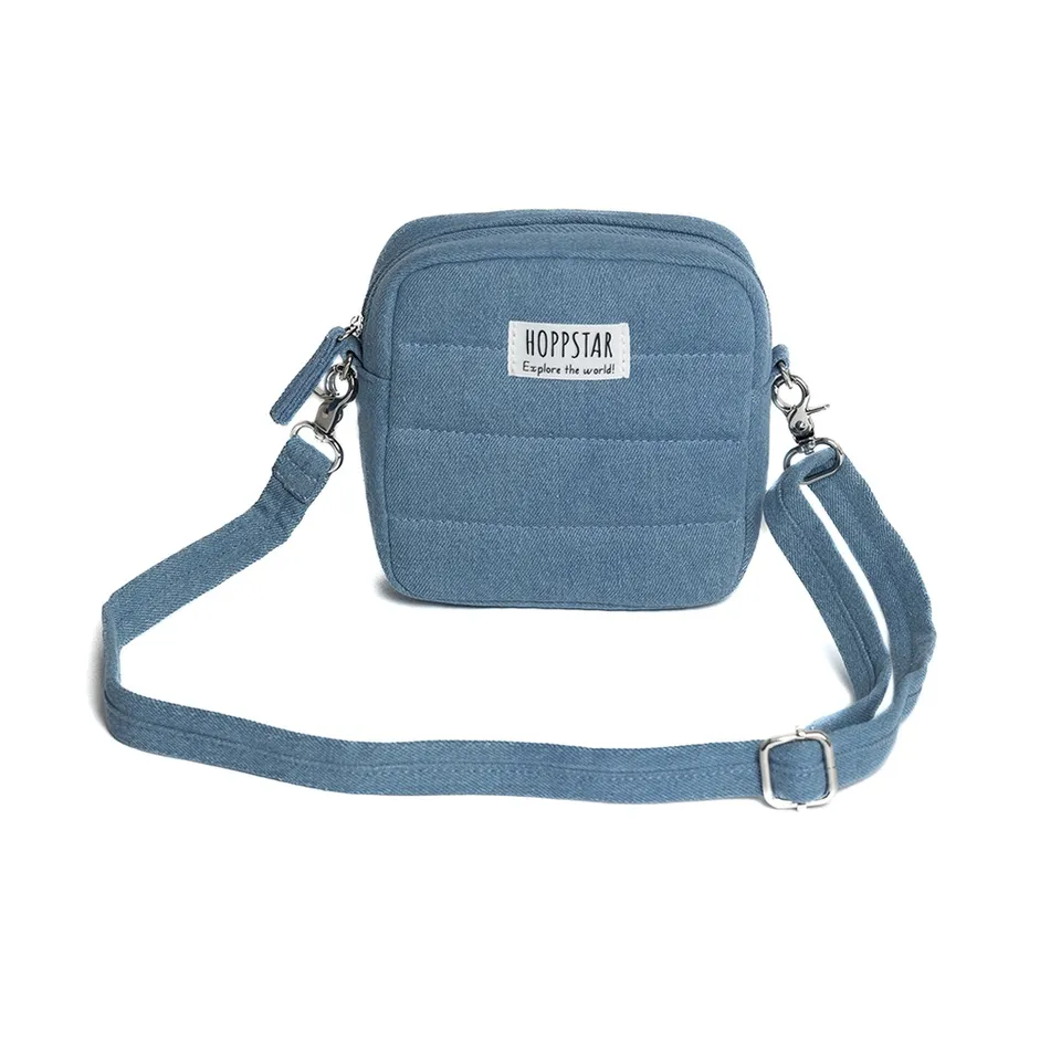 Hoppstar Artist Denim borsa fotocamera bambini nylon