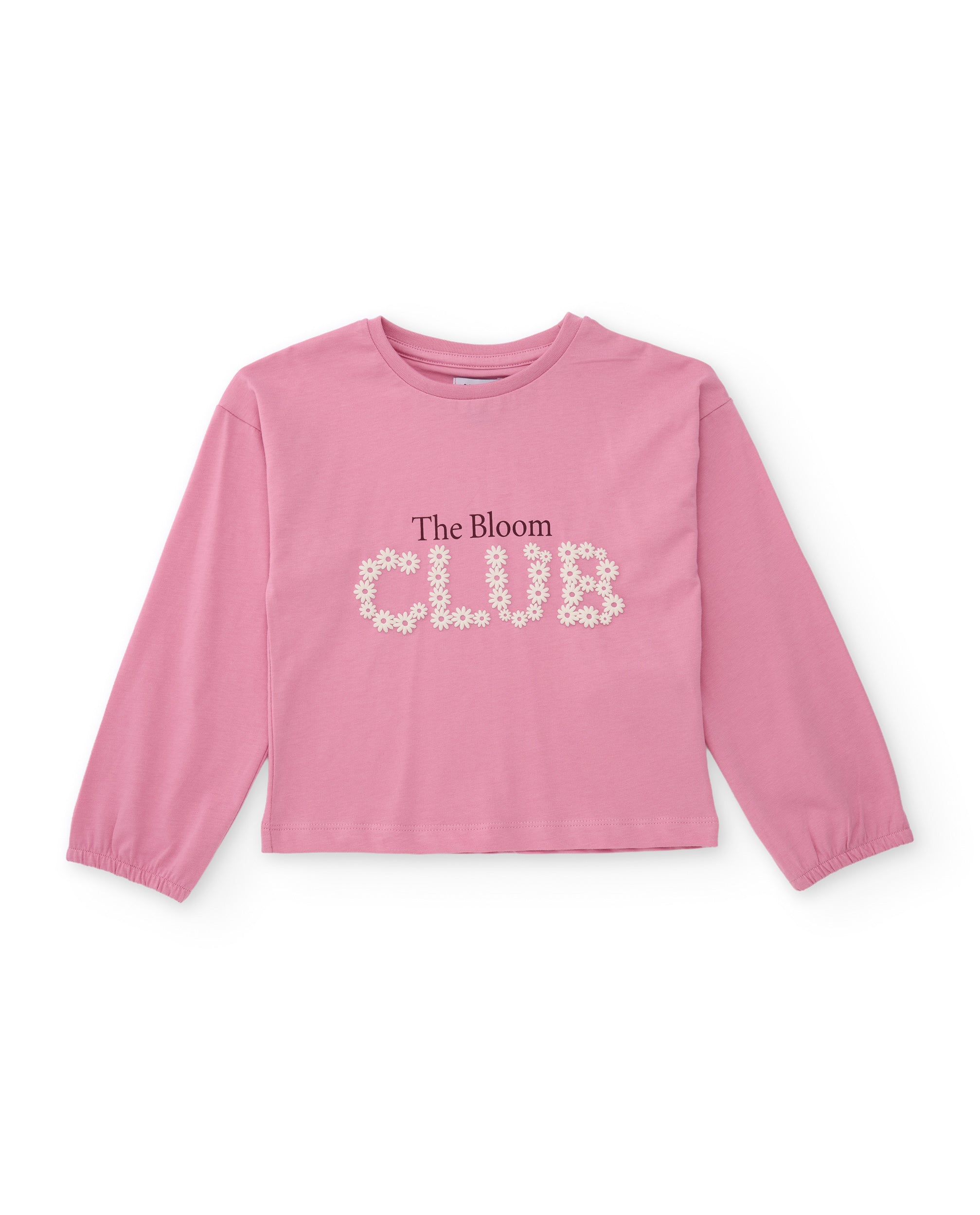 Tuc Tuc maglia bambina rosa ricamo fiori manica lunga