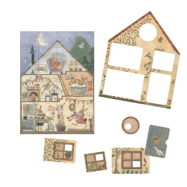 Egmont Toys Rabbit House puzzle 2 livelli 24 pezzi
