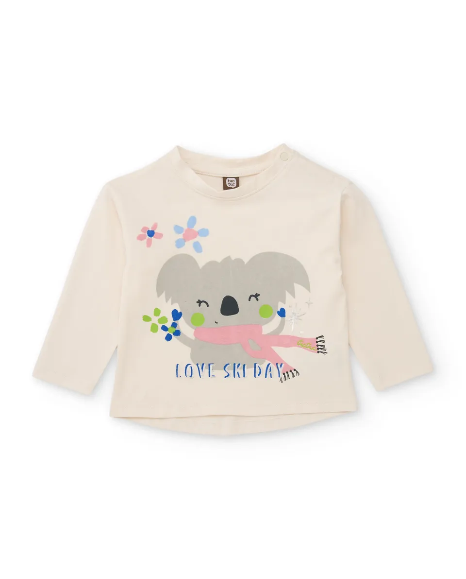 Tuc Tuc Polar Friends maglia bambina ecru koala