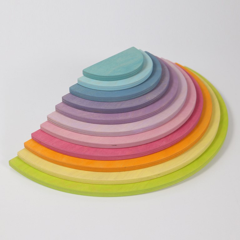 Grimm's Semicerchi Pastello arcobaleno legno 11 pezzi