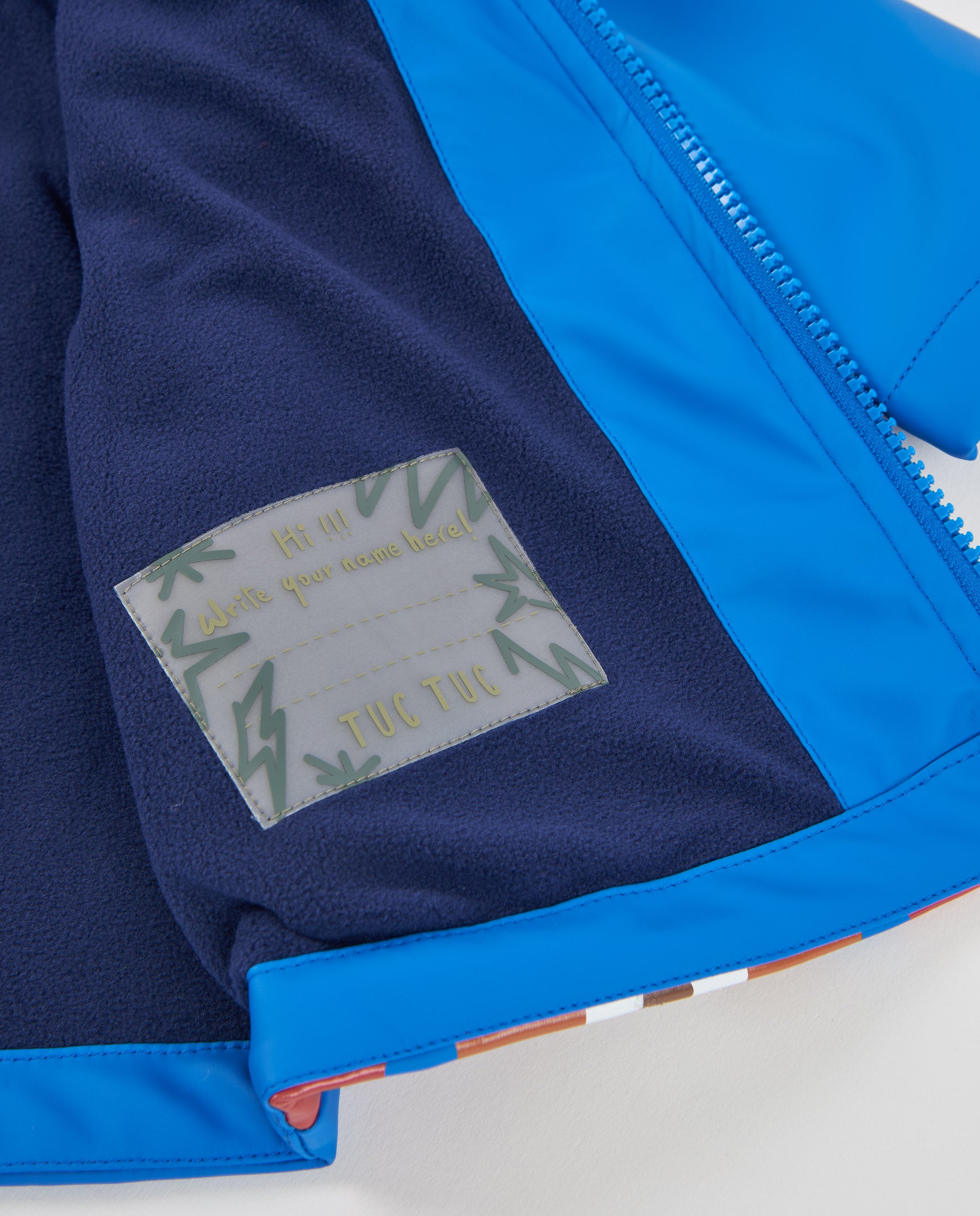 Tuc Tuc giacca pioggia bambino cappuccio blu