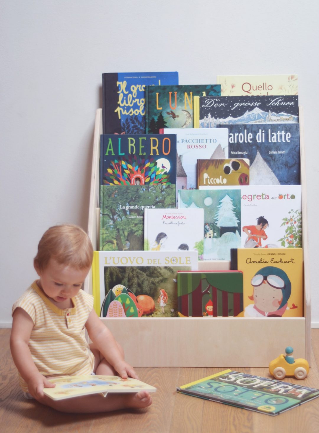 Baboo Edicola libreria frontale Montessori legno 63 cm