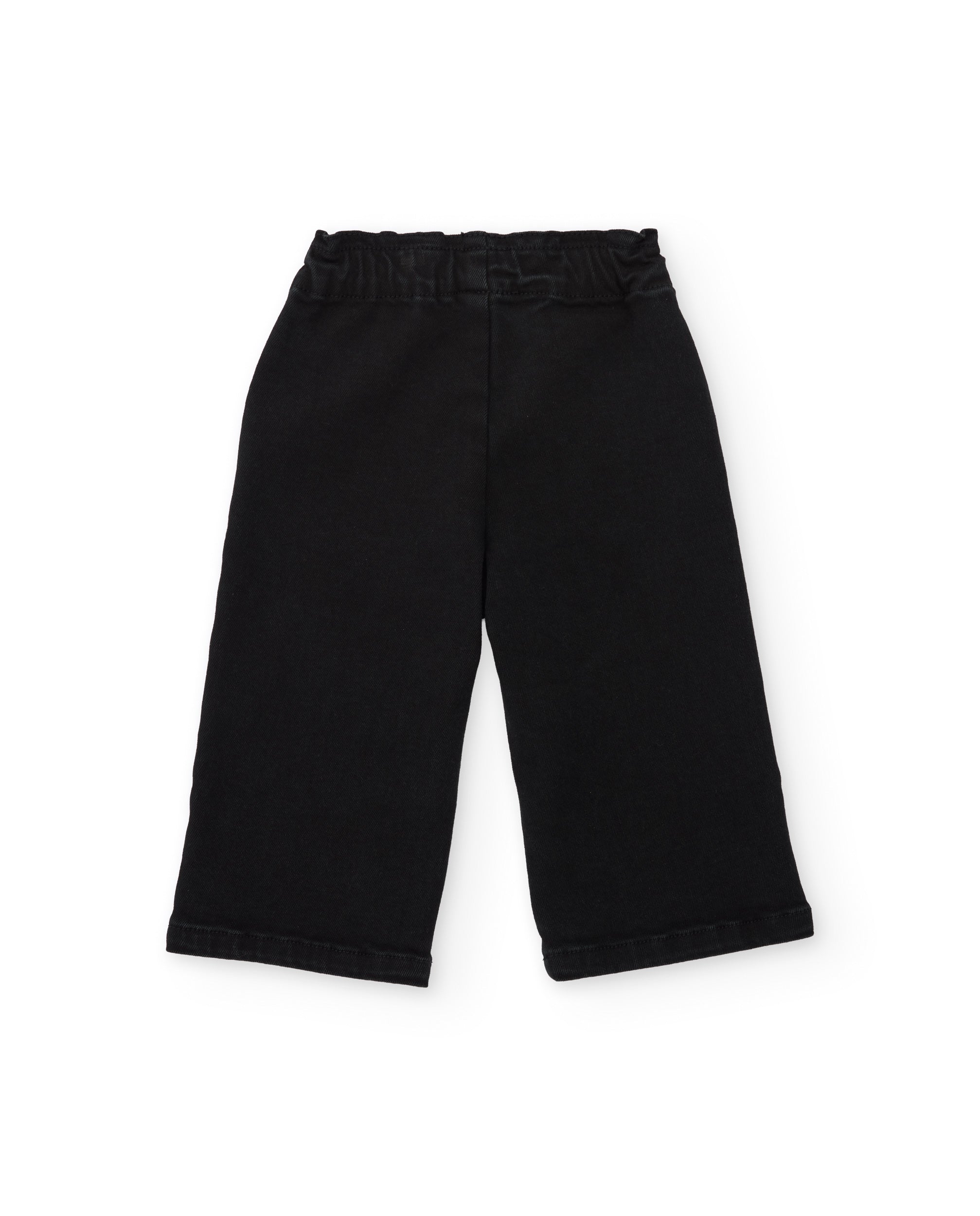 Tuc Tuc pantaloni neri bambina ricamo fiori