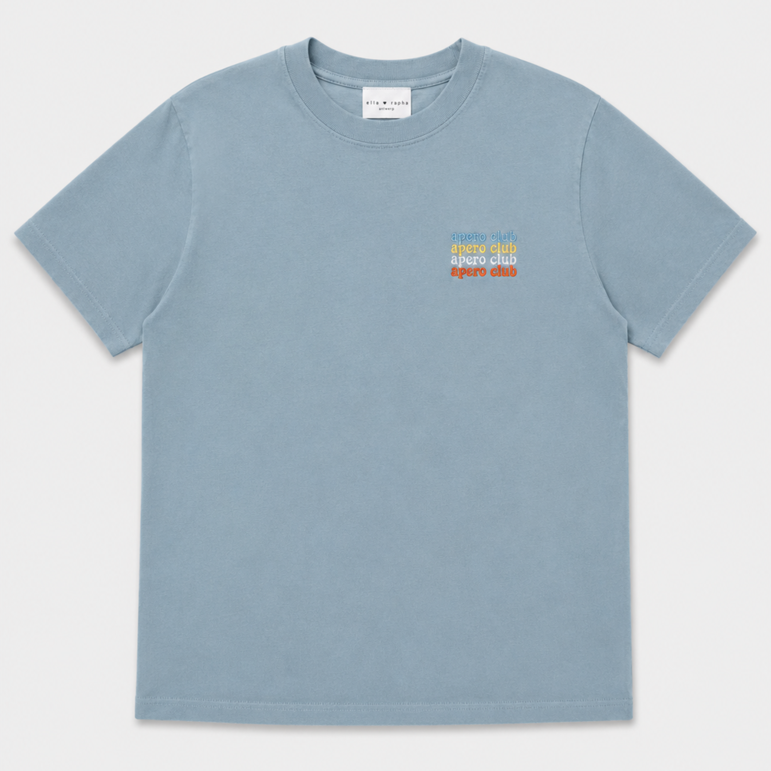 Ella and Rapha Apero Club t-shirt blu loose fit