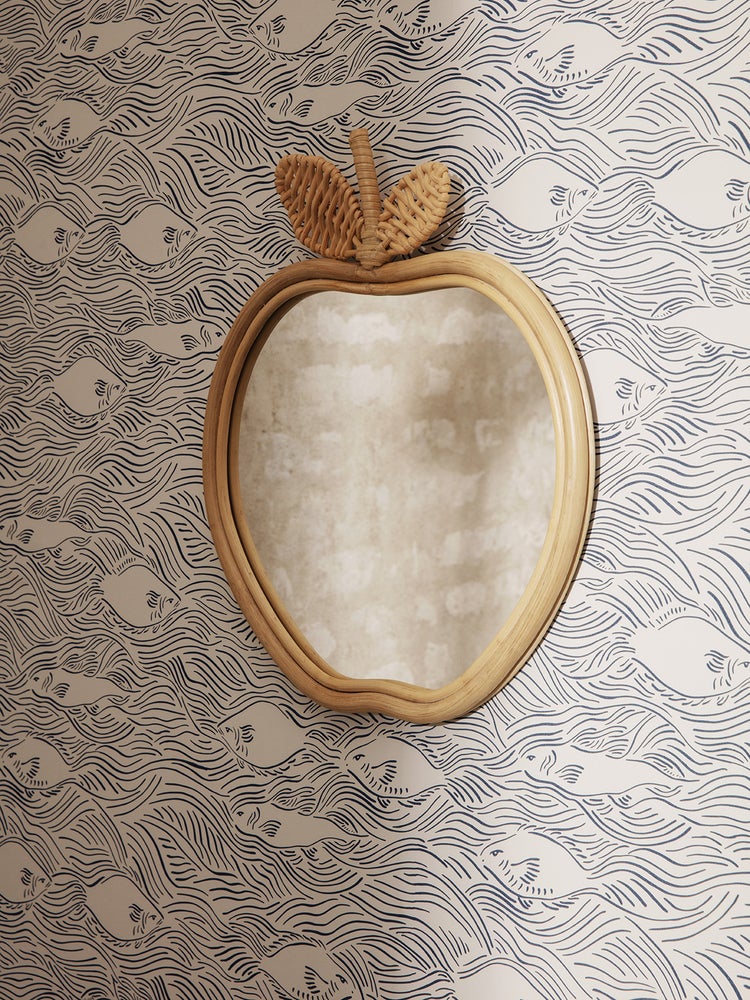 Ferm Living Apple Mirror Specchio a Mela naturale