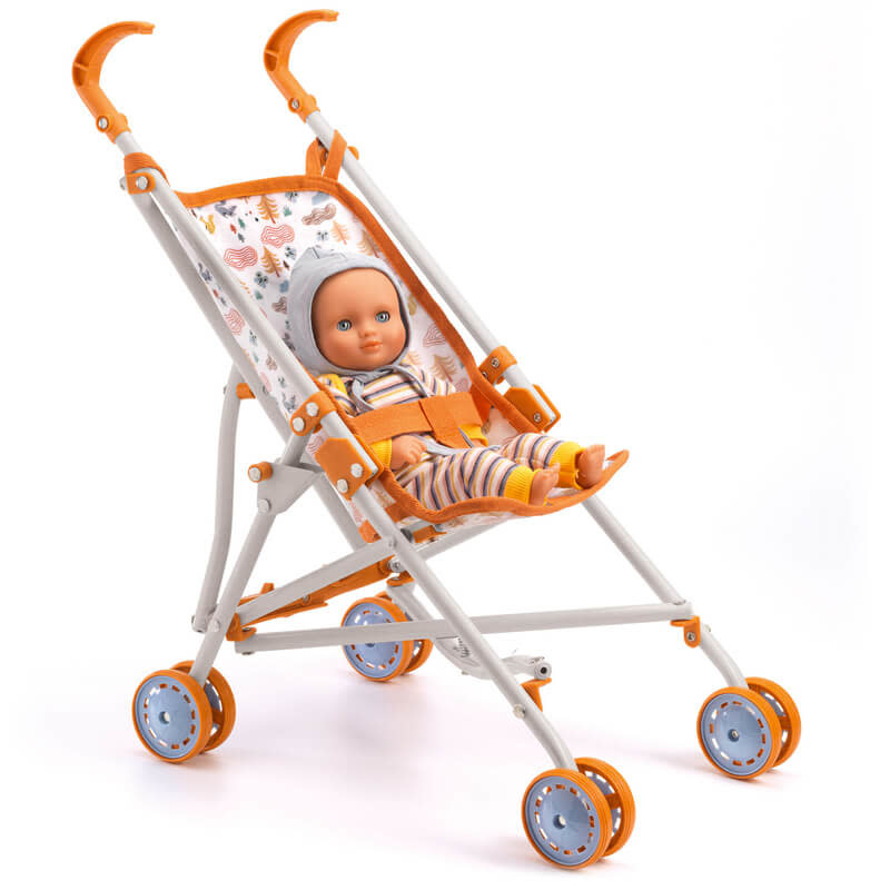 Djeco Pomea Forest Passeggino per Bambole 54 cm