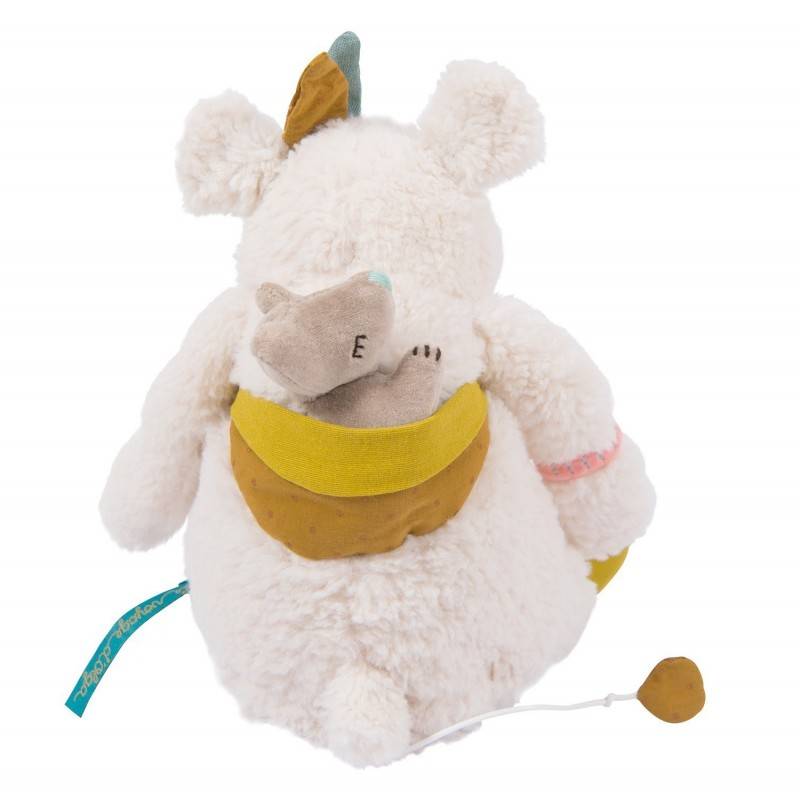 Moulin Roty Le Voyage d'Olga Pom pupazzo carillon 30 cm neonato