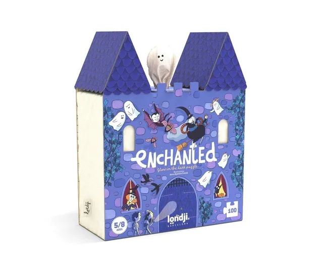 Londji Enchanted Castello Puzzle 100 Pezzi che si Illumina al Buio