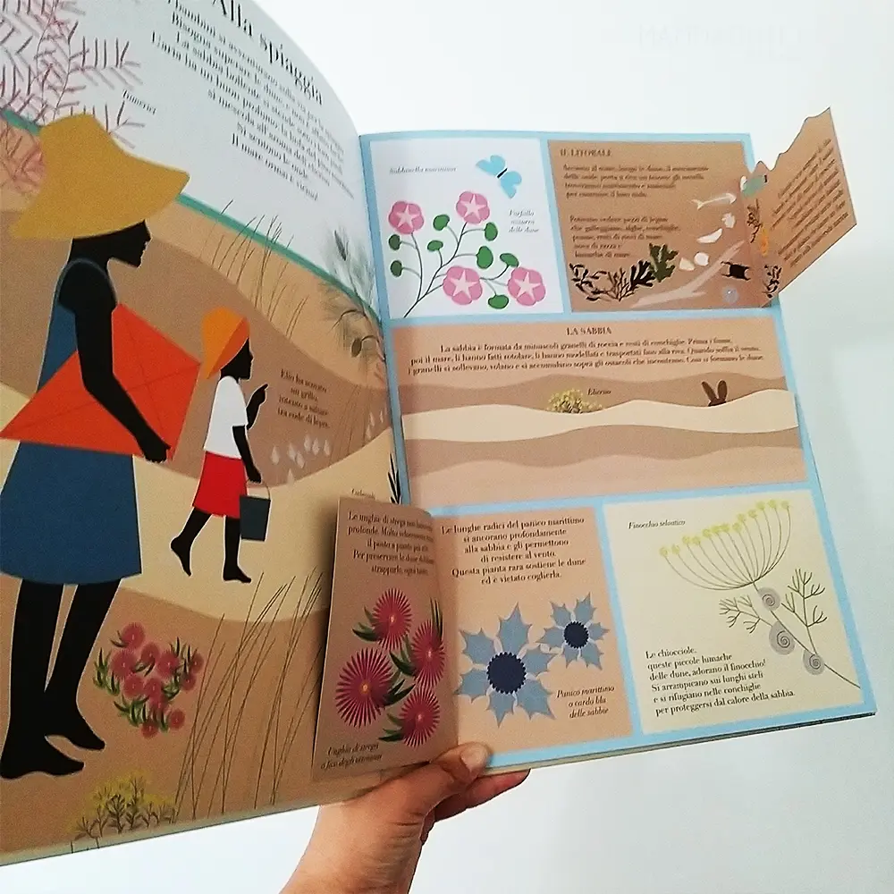 Timpetill Al mare di Emma Giuliani libro finestrelle 16 pagine