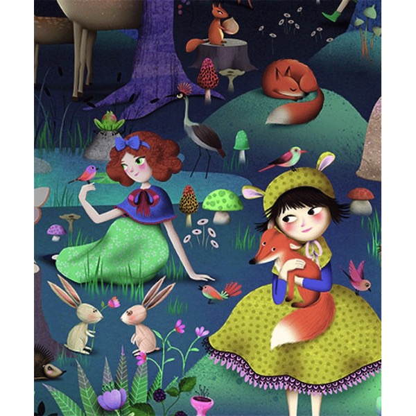 Djeco Foresta Incantata puzzle osservazione 100 pezzi