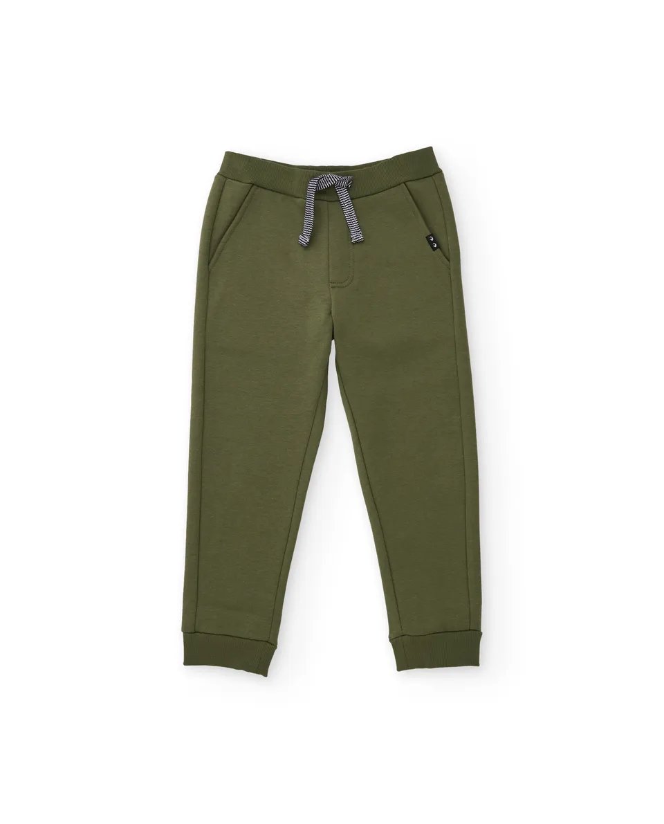 Tuc Tuc Joggers Bambino Verde Oliva in Felpa