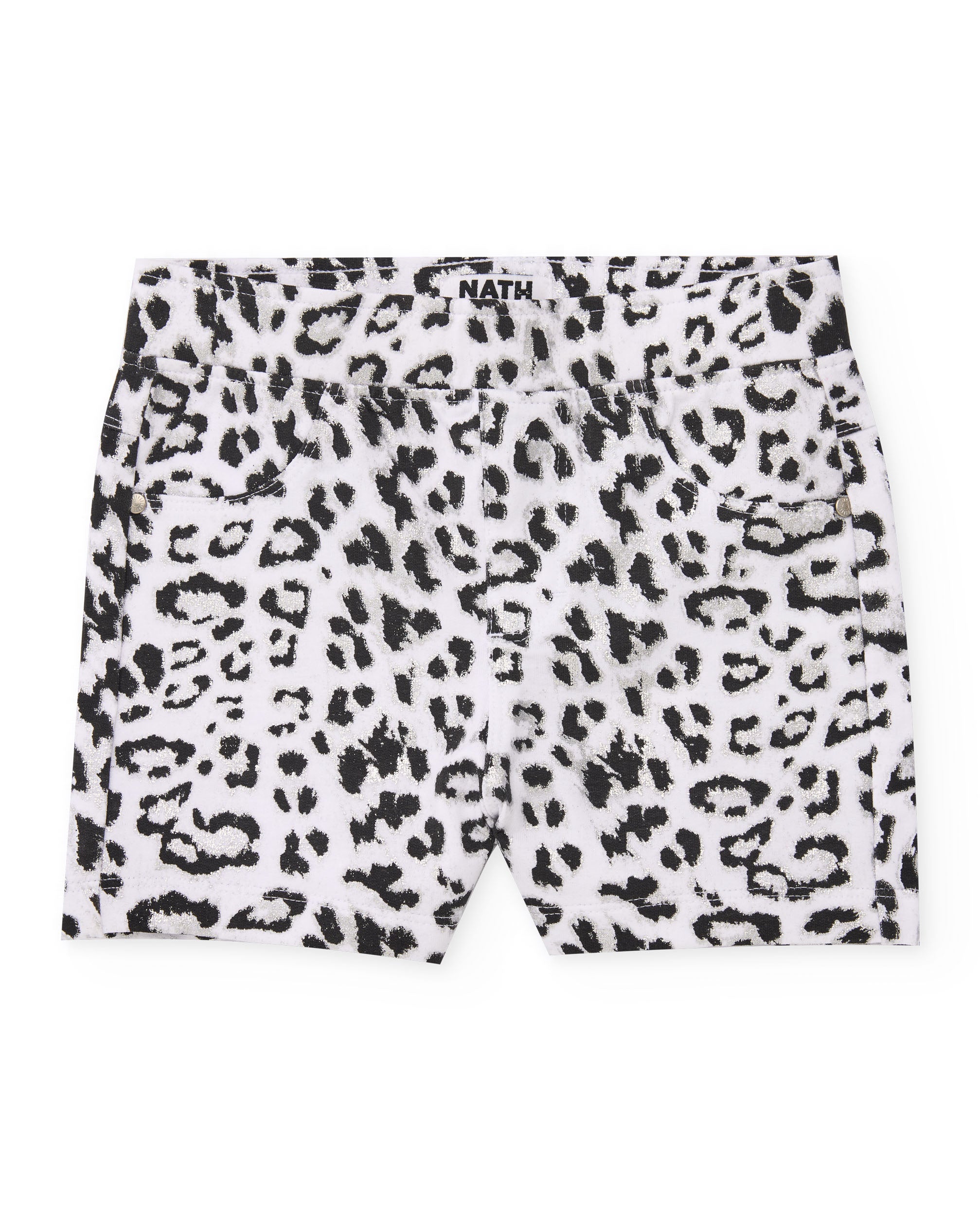 Tuc Tuc completo bimba bianco con shorts animalier