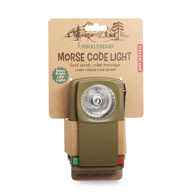 Huckleberry Morse Code Light torcia metallo con filtri