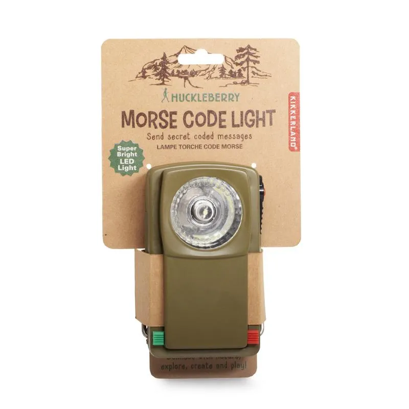 Huckleberry Morse Code Light torcia metallo con filtri
