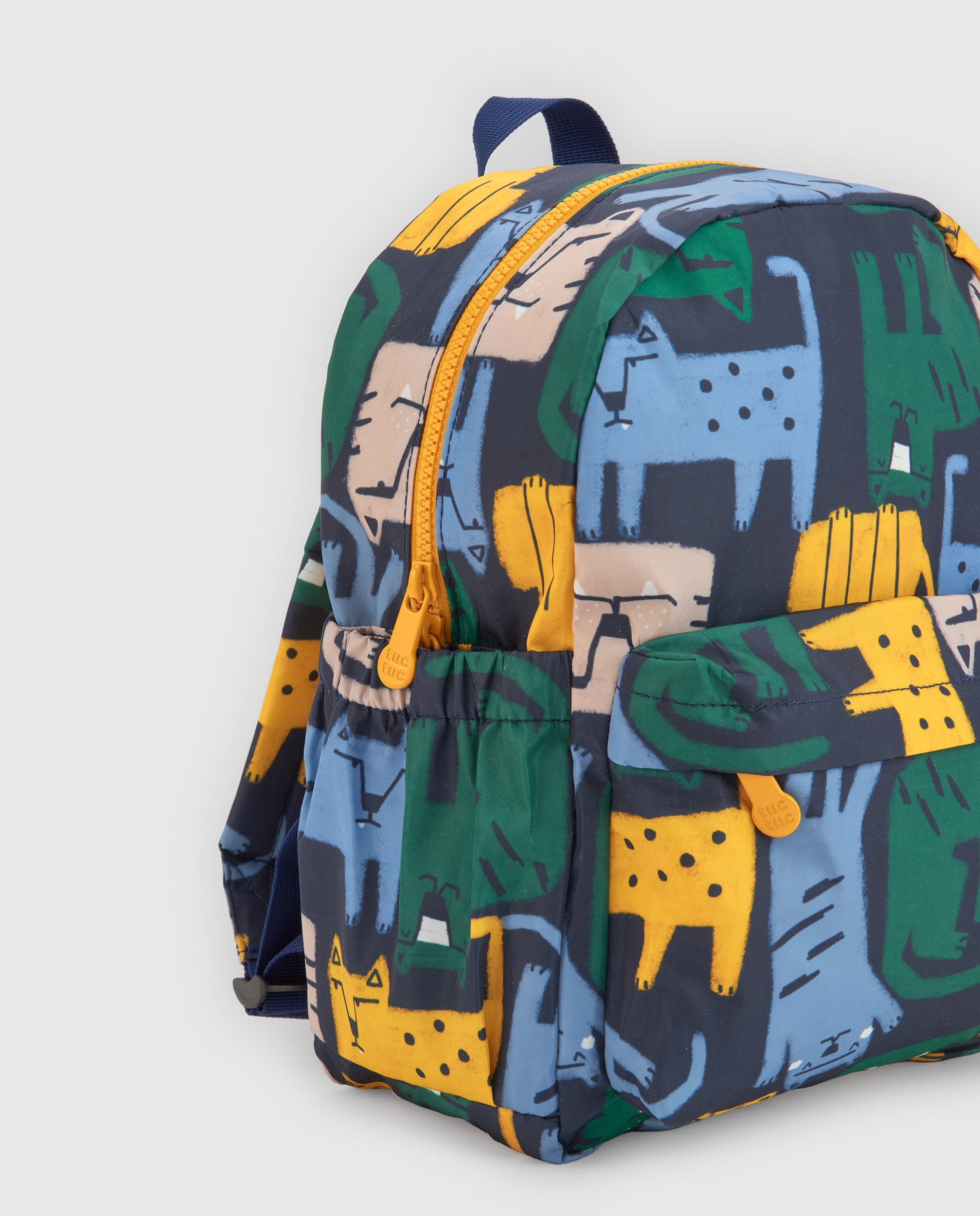 Tuc Tuc zaino bambino blu stampa tigre