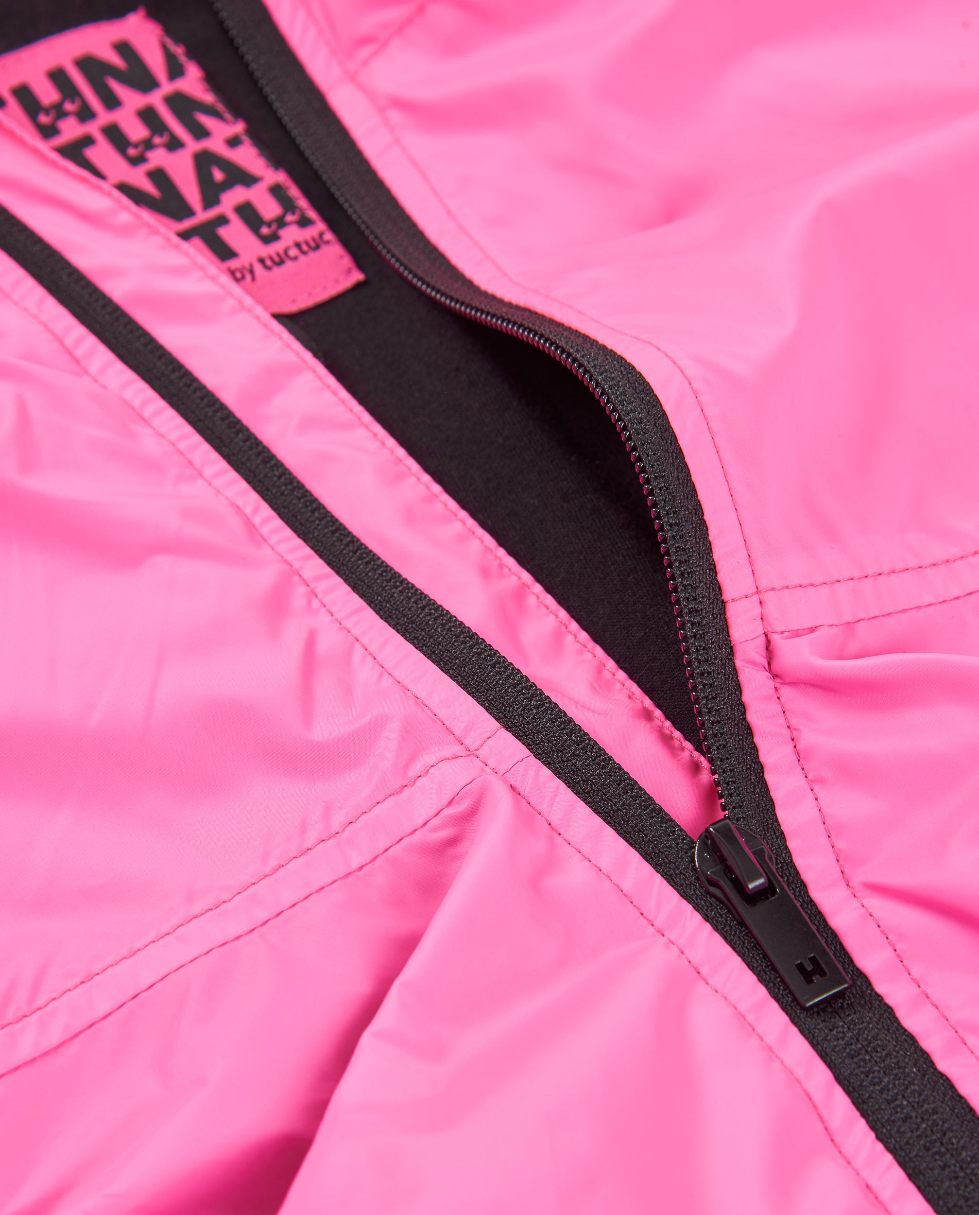 Tuc tuc giacca bambina rosa con zip e tasche