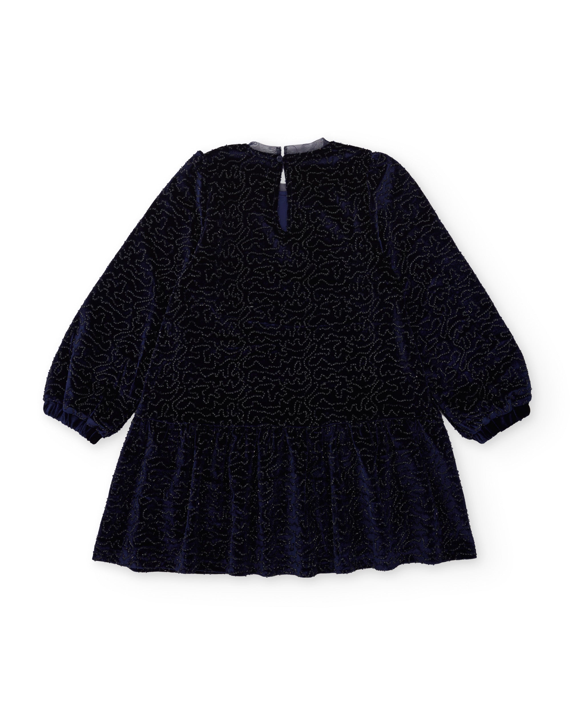 Tuc Tuc vestito bambina blu marino svasato brillante