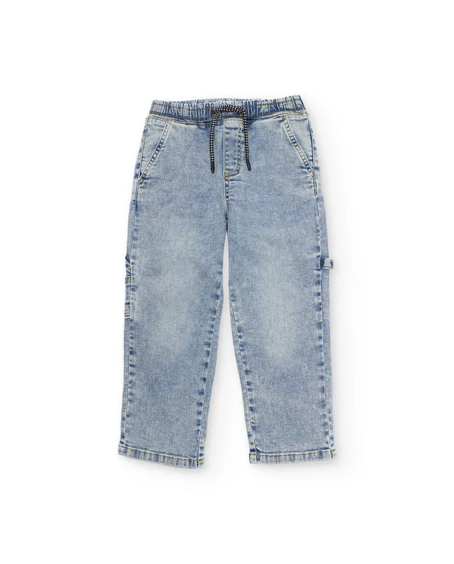 Tuc tuc Jeans pantaloni bambino blu denim elastico