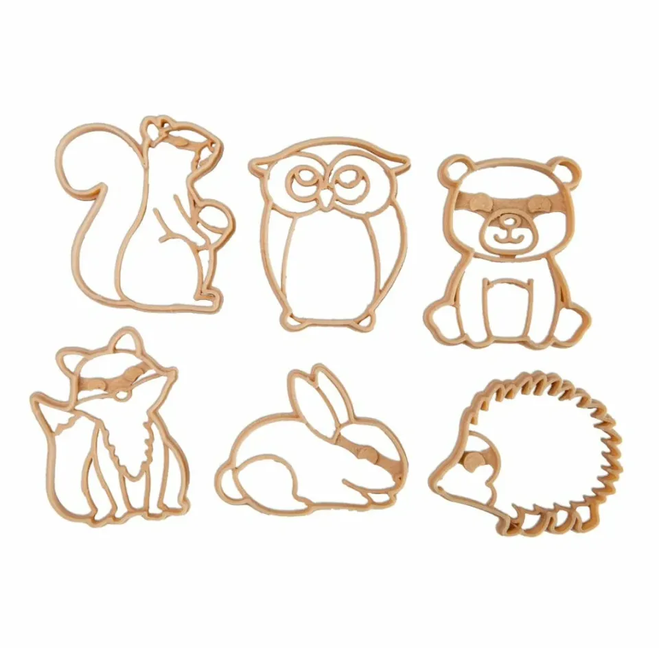 Kinfolk Animali del Bosco formine pasta modellabile set 6 eco