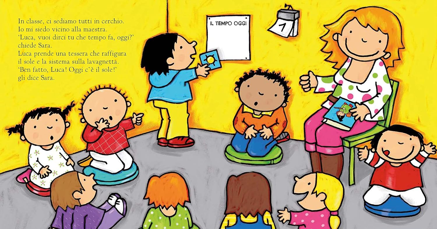 Clavis Il mio primo giorno d’asilo libro bimbi 2 anni