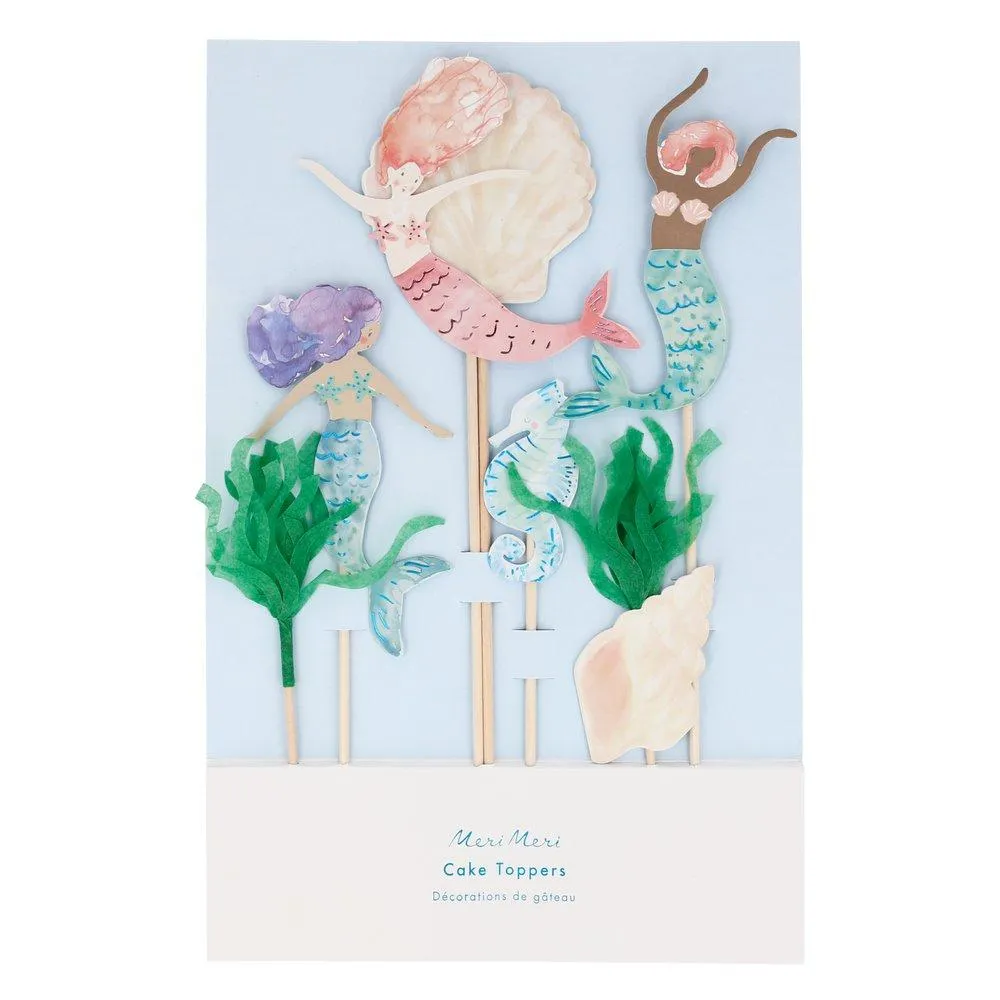 Meri Meri Mermaids topper torta sirena 7 pezzi