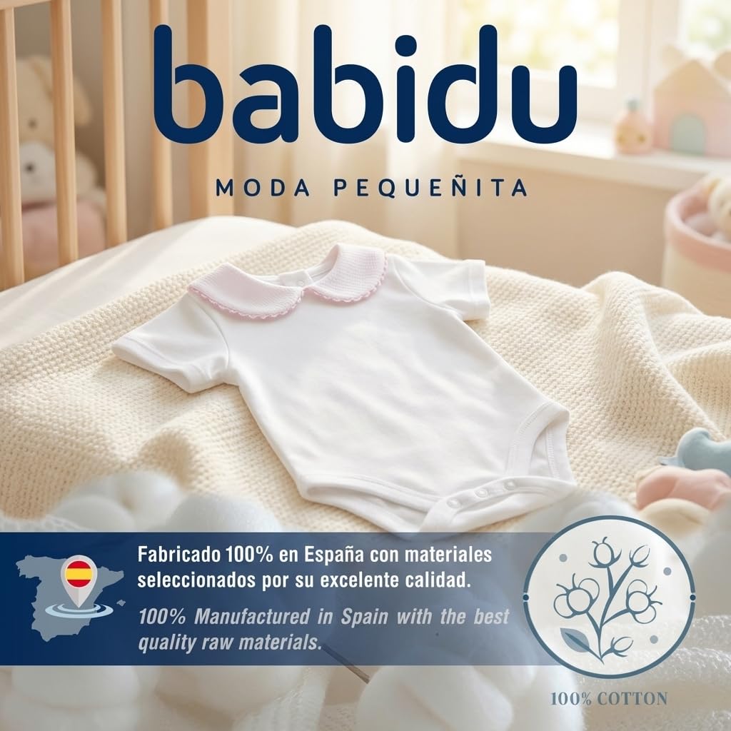 Babidu 1181 body neonato cotone manica corta