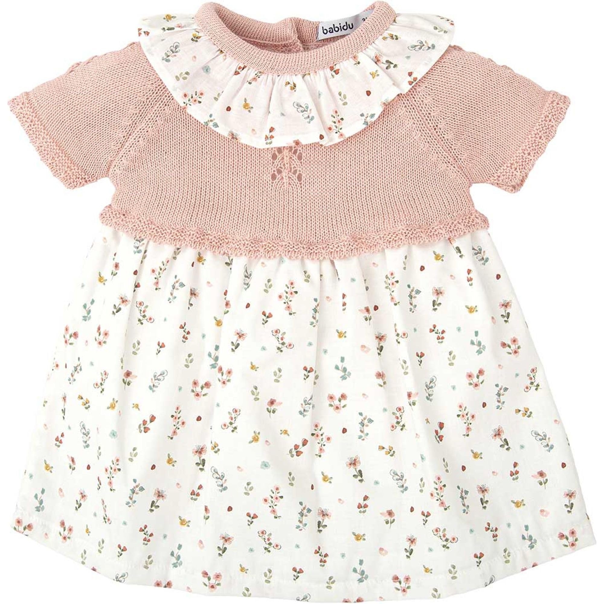 Babidu Desiderio vestito bambina manica corta cotone