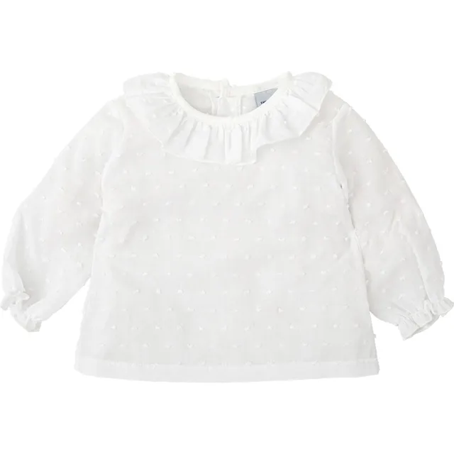 Babidu Camicia Plumetti Volant 2 anni cotone